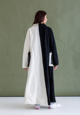 White And Black Bisht