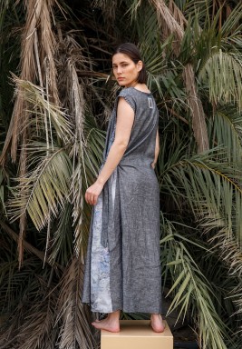 Grey Side Knot Dress 