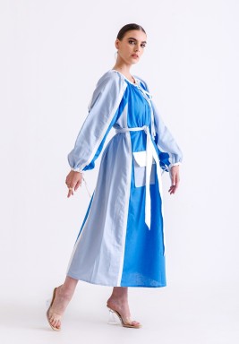 Blue Ukrainian Dress