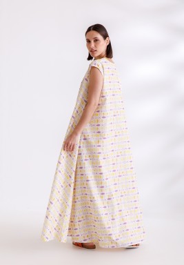 Fish Print Futoor Kaftan