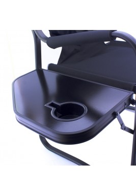 Kashta Original Black Outdoor Chair With Side Table- Black 