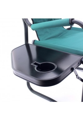 Kashta Original Black Outdoor Chair With Side Table - Green