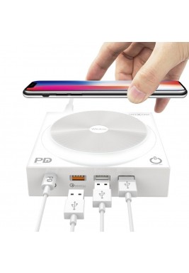 Moxom 10W Wireless Charger - White