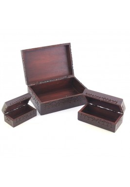Al-Manzil Engraved Mango Wood Box