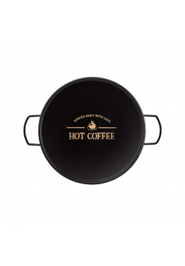 Karaca Daily Round Black Tray 24 Cm