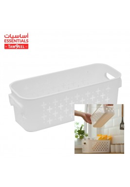 Essentials By Taw9eel Simple Trumpet Hollow Storage Basket