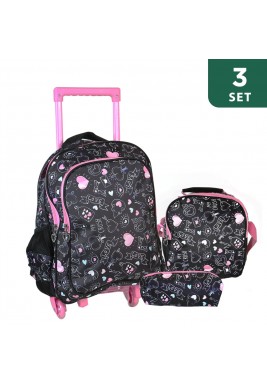 Lucky Power Kids School Bag Set Of 3 Pieces 