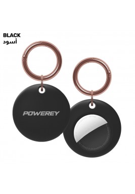 Powerey Airtag double round case BLACK