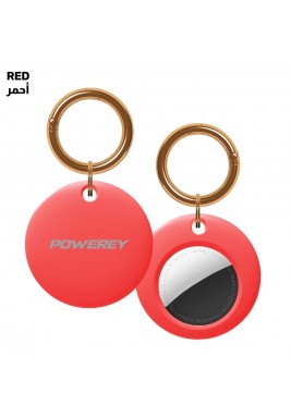 Powerey Airtag double round case - Red