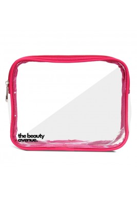 Pink Transparent Cosmetic Bag By The Beauty Avenue