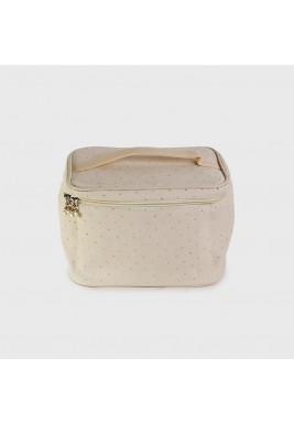 Cosmetic Bag Beige 23 × 16 × 16cm By Taw9eel Essentials