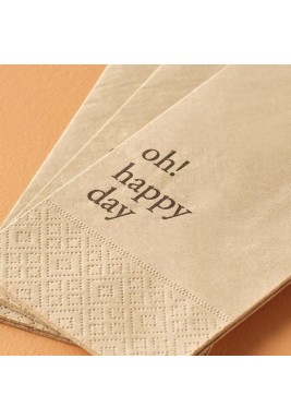 Bella Maison Oh Happy Day Napkin 33 x 33 cm - 25 Pieces
