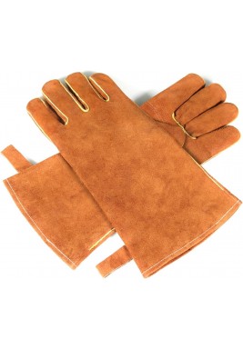 Cow Split Leather Heat & Fire Resistant Gloves