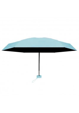 Compact Umbrella With Strap Blue - Small
