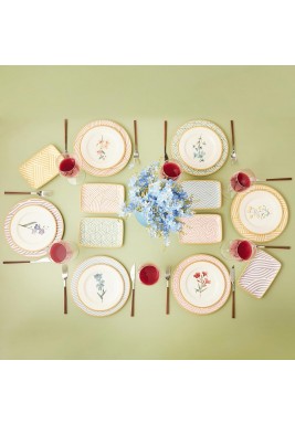 Karaca Botanica V2 Dinner Set Multicolor For 6 Persons - 18 Pieces