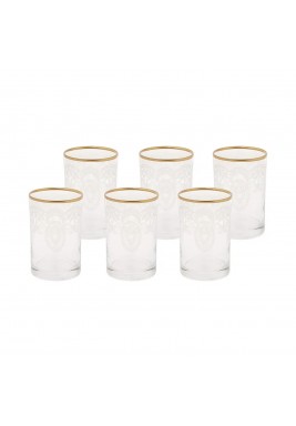 Karaca Beril Water Glass Gold - 6 Pieces