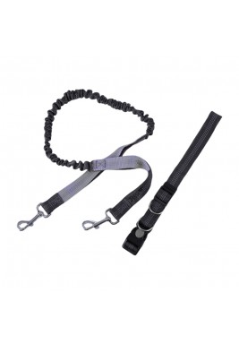 Walking Dog Kit Belt & Anti Shock Leash 110-150 - Grey