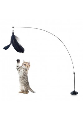 Rehtrad Cat Teaser Rod Toy Interactive Cat Toy