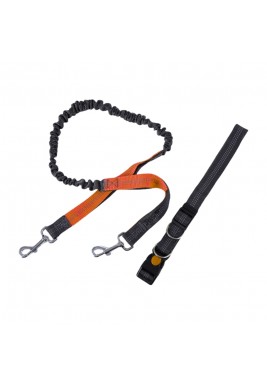 Walking Dog Kit Belt & Anti Shock Leash 110-150 cm - Golden Brown