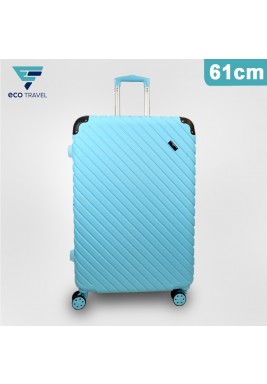  ABS Trolley Hard Luggage By Eco Travel - Sky Blue - 61cm 