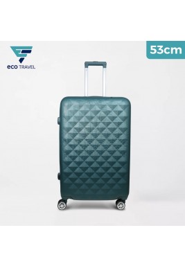ABS Trolley Hard Luggage By Eco Travel - Green - 53cm 