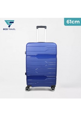 PP Trolley Hard Luggage By Eco Travel - Dark Blue- 61cm