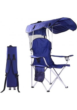 Foldable Chair With Canopy - Blue