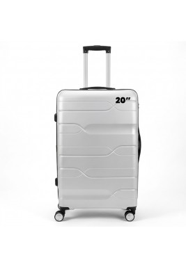 TROLLEY HARD LUGGAGE 20 - SILVER WHITE