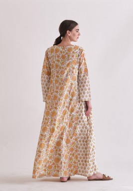 Orange & Beige Dandelion Dress