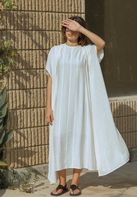 White Fitted White Dress