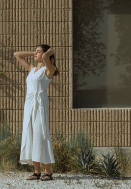 White Wrap Dress
