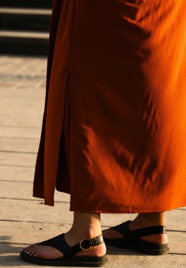 Brick Long Sleeves Cardigan