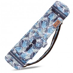  Yoga Mat Duffle Bag - Blue Leaves