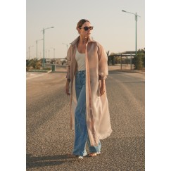Beige Organza Shirt