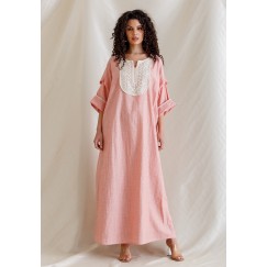 Peach Pearls Kaftan