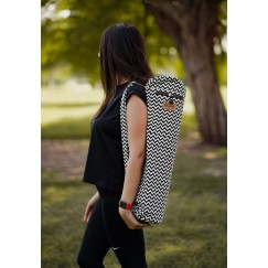 Yoga Mat Bag with Adjustable Shoulder Strap - Zebra Strips