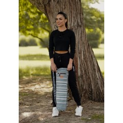 Yoga Mat Bag with Adjustable Shoulder Strap - Blue & Green