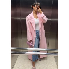 Pink Long Blazer
