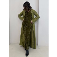 Olive Green Velvet Set 