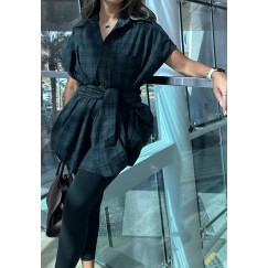 Checkered Oversized Top