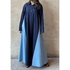 Two Toned Denim Kaftan