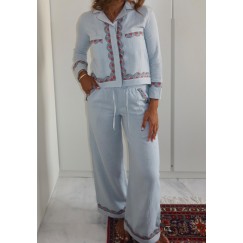 Ice Blue Three-Piece Set 