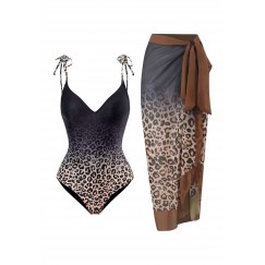 Leopard Swimsuit Set 