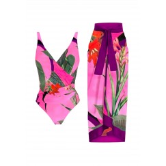 Hot Pink Swimsuit Set 