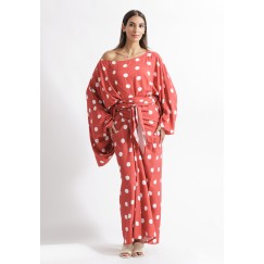 Washed Red Pol-Ka Dot Summer Set