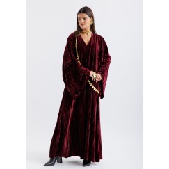 Lubdah Velvet Burgandy Daraa