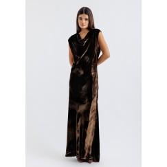 Chocolate Velvet slip Dress