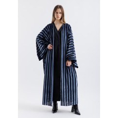 Two Toned Velvet Wrap Kaftan