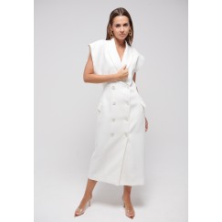 Off-white Tailored Vest Dress