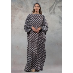 Grey Maxi viscose Kaftan with Hair Crown 